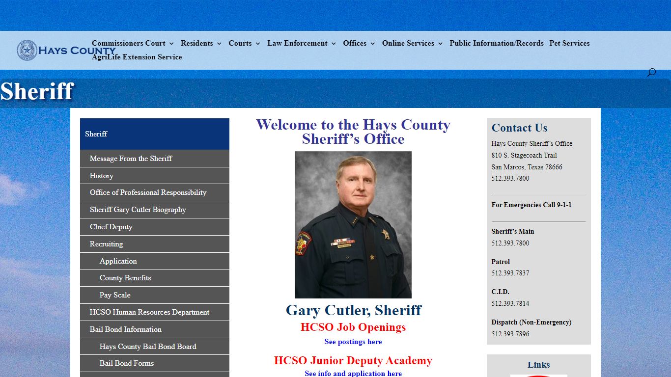 Sheriff | Hays County